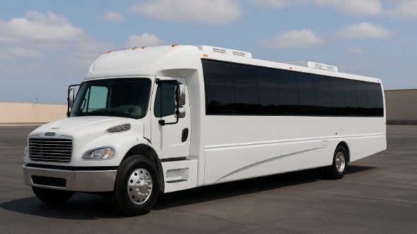 Exterior of Rochester Party Bus Company's 25 Passenger Party Bus in Rochester