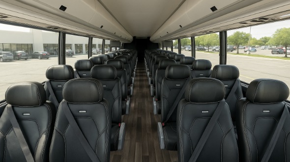 Interior of Minnesota Party Bus Company's 35 Passenger Minibus in Minnesota