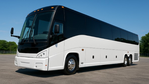 Exterior of Minnesota Party Bus Company's 40 Passenger Charter Bus in Minnesota