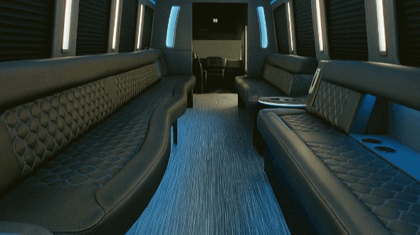 Interior of Richfield Party Bus Company's 40 Passenger Party Bus in Richfield