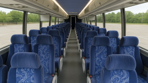 Interior of Minnesota Party Bus Company's ADA Charter Bus in Minnesota