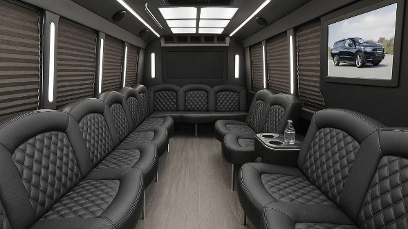 Minnesota 25 passenger party bus interior